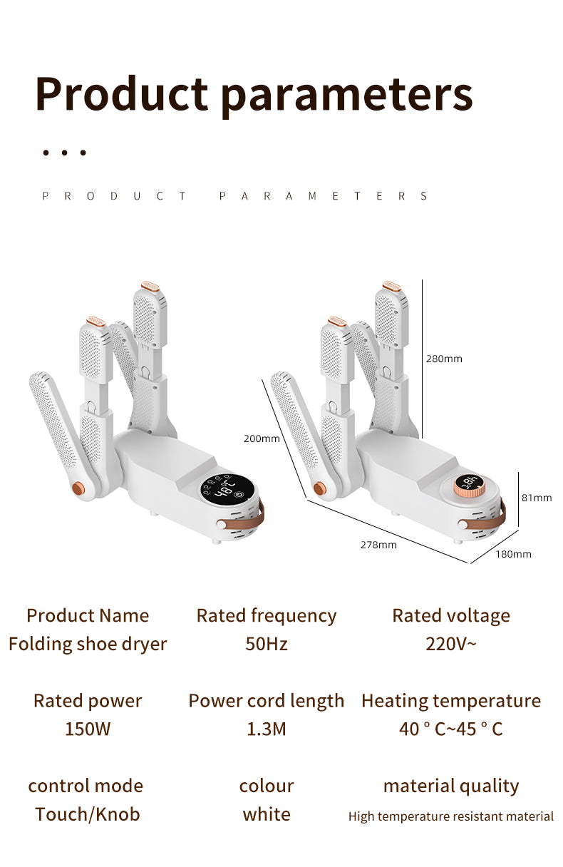 “Gemini” Folding Shoe Dryer